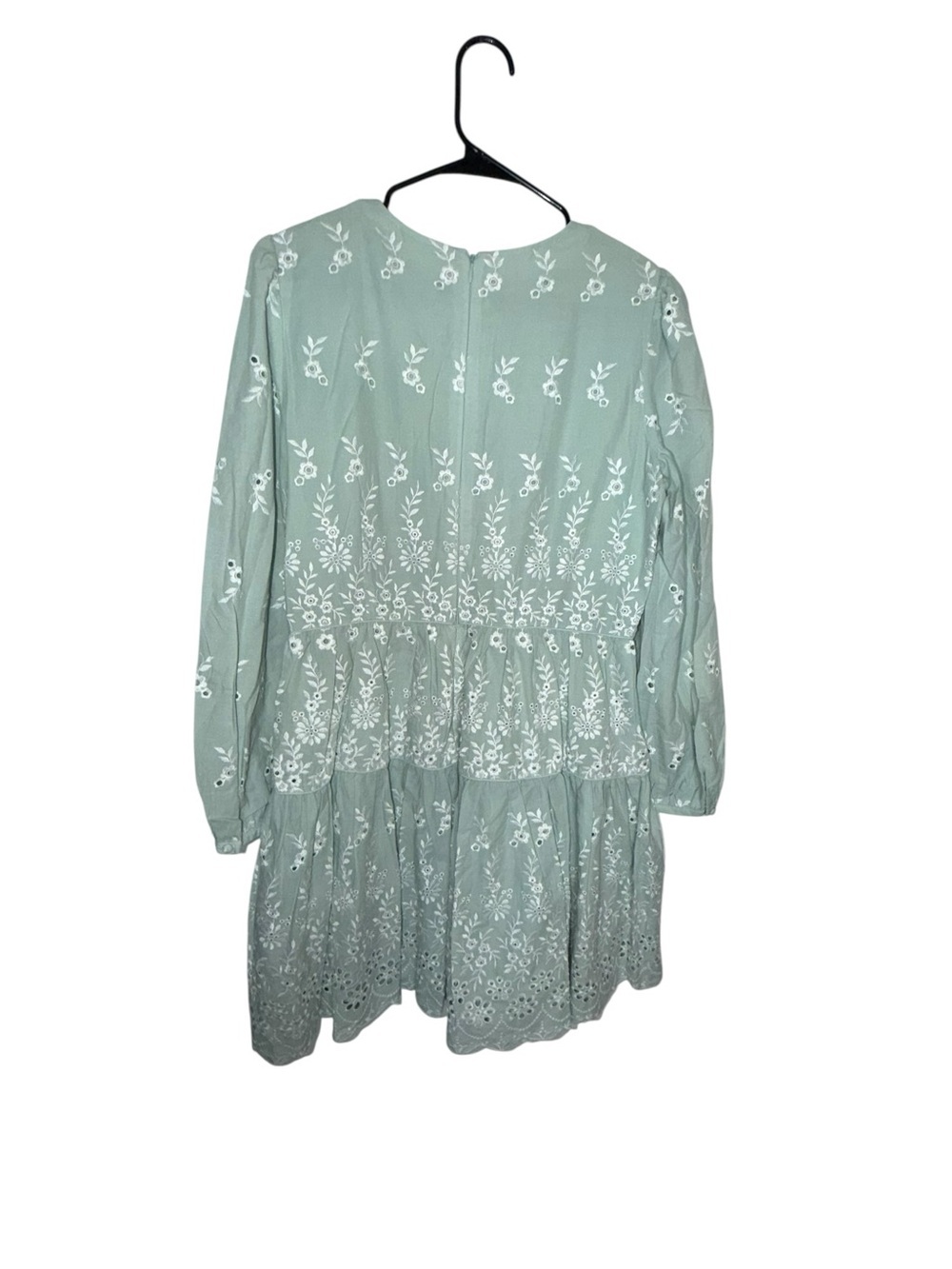 ANTONIO MELANI Light Mint Floral Embroidered Dress - Picture 5 of 6